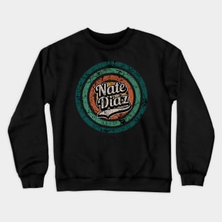 Nate Diaz // Retro Circle Crack Vintage Crewneck Sweatshirt